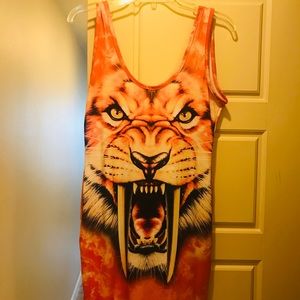 Pretty Little Thing tiger print dress